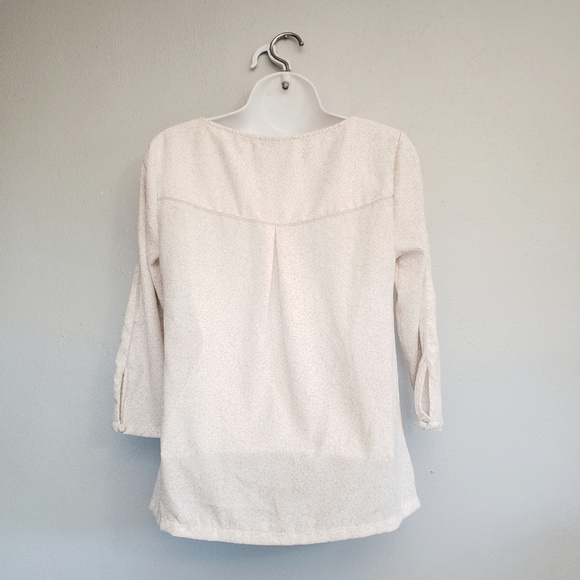 Lauren Conrad Floral Rose Pattern Long Sleeve Top - Picture 3 of 4